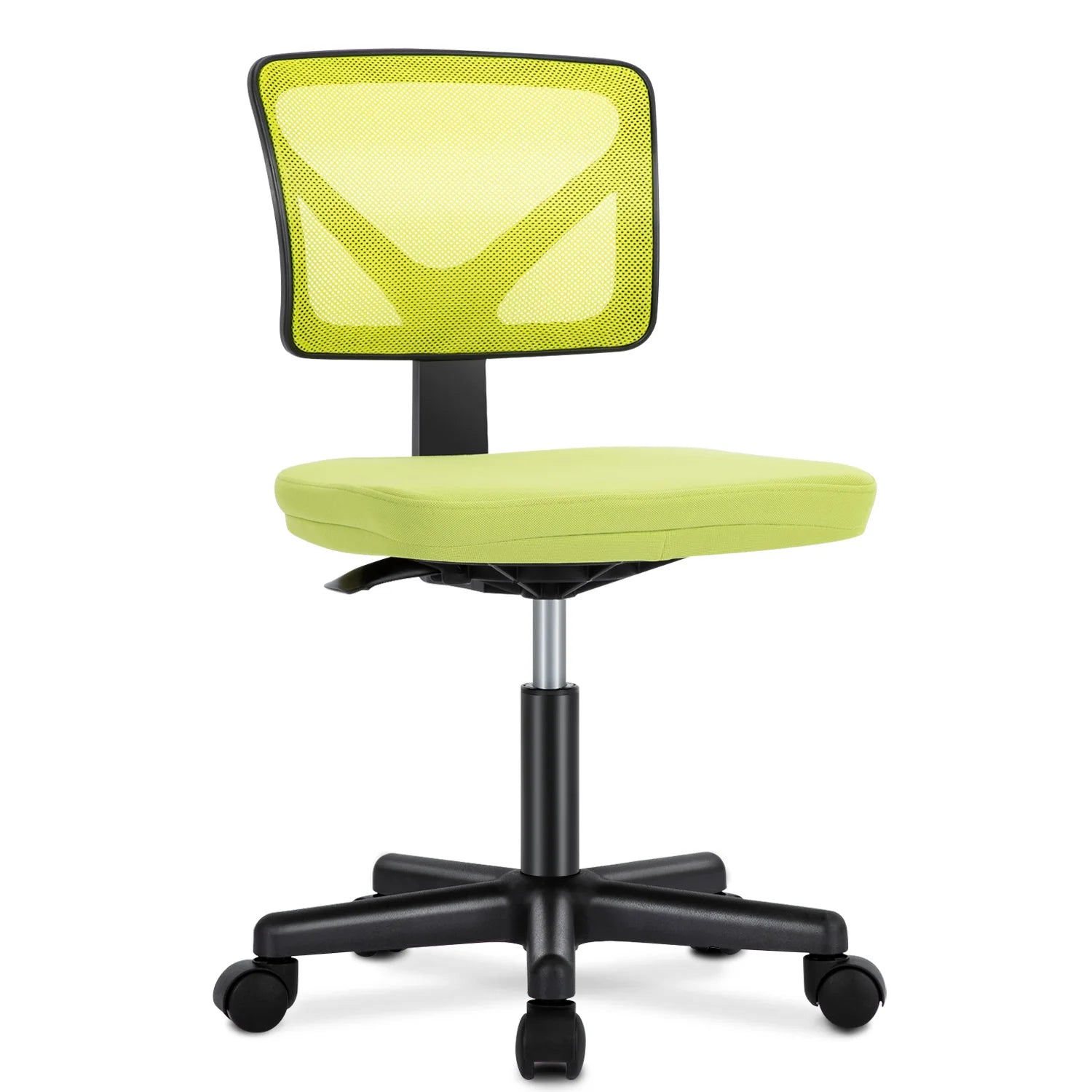JHK Armless Mesh Office Chair | Lumbar Support & 360° Swivel