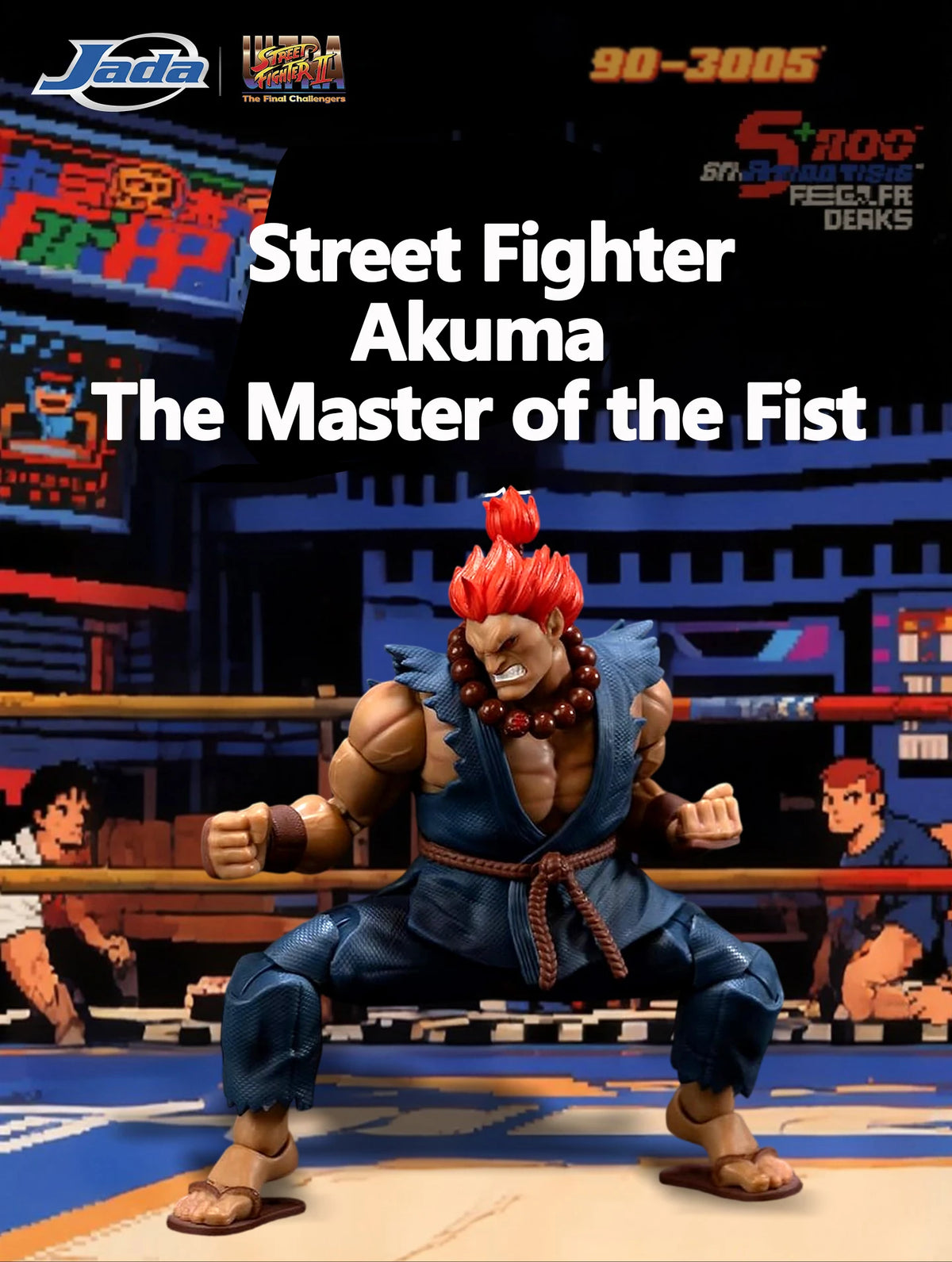 JADA New Action Figure Street Fighter Collectible Figures: Akuma & “Boxer” Balrog | Limited Edition ~15-17 CM