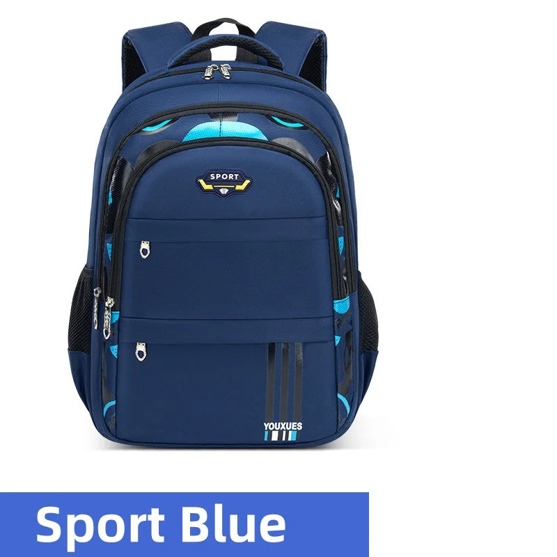 Premium USA-Designed Waterproof Primary School Backpack for Boys & Teenagers