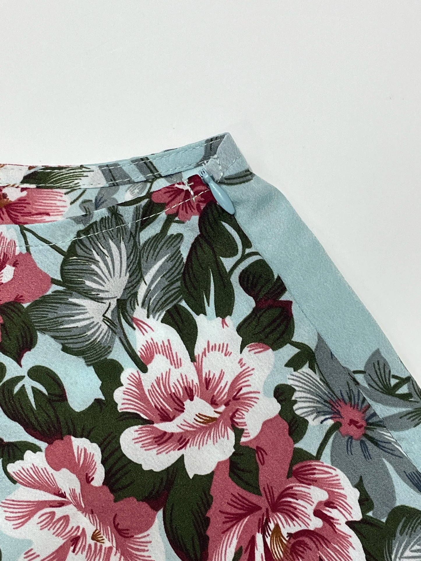 Elegant Floral Print High Slit Halter Dress