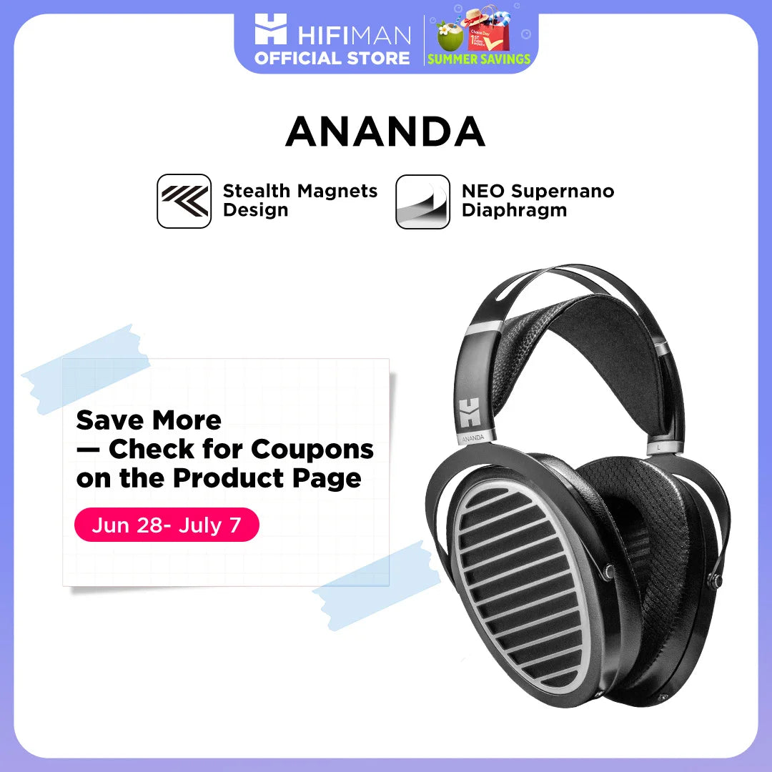 HIFIMAN Ananda Stealth Planar Magnetic Hi-Fi Headphones