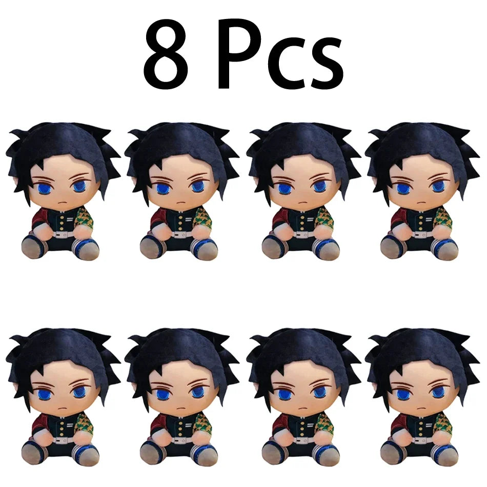 20cm Hot Japan Demon Slayer Plush Dolls Lovely Anime Kimetsu No Yaiba Kamado Tanjirou Nezuko Zenitsu Kyoujurou Toys Kids Gifts