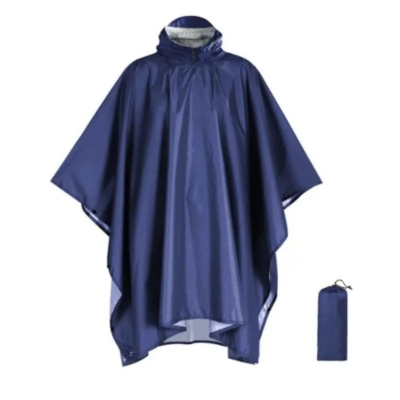3-in-1 Hooded Waterproof Rain Poncho | Outdoor Adventure