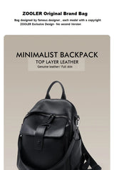 HOT ZOOLER Full Skin 100% Genuine Leather Backpack Women's Bag Classic 2026 New Large Backpack Designer Business Need #SC1700