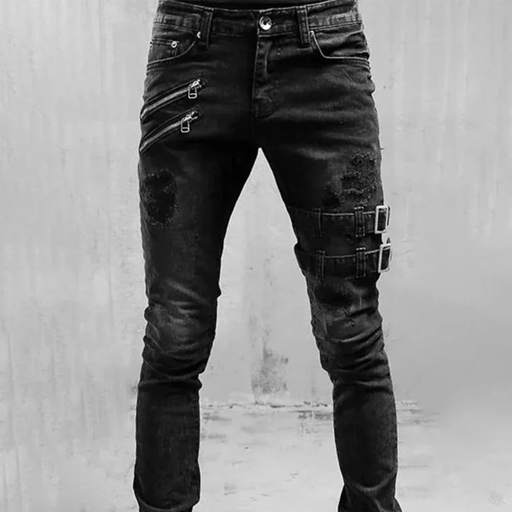 Men's Plus Size Straight Leg Jeans – Streetwear Denim