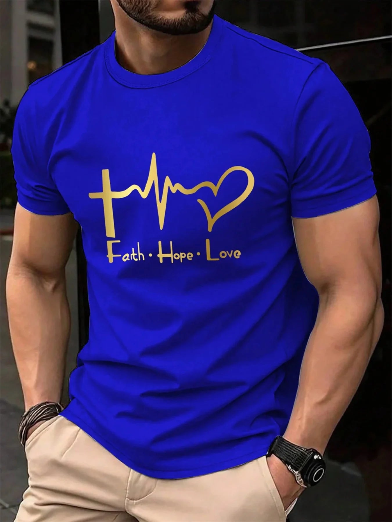 Faith Hope Love Men’s Cotton Tee