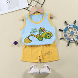 Kids' Summer Cotton 2-Piece Vest Set