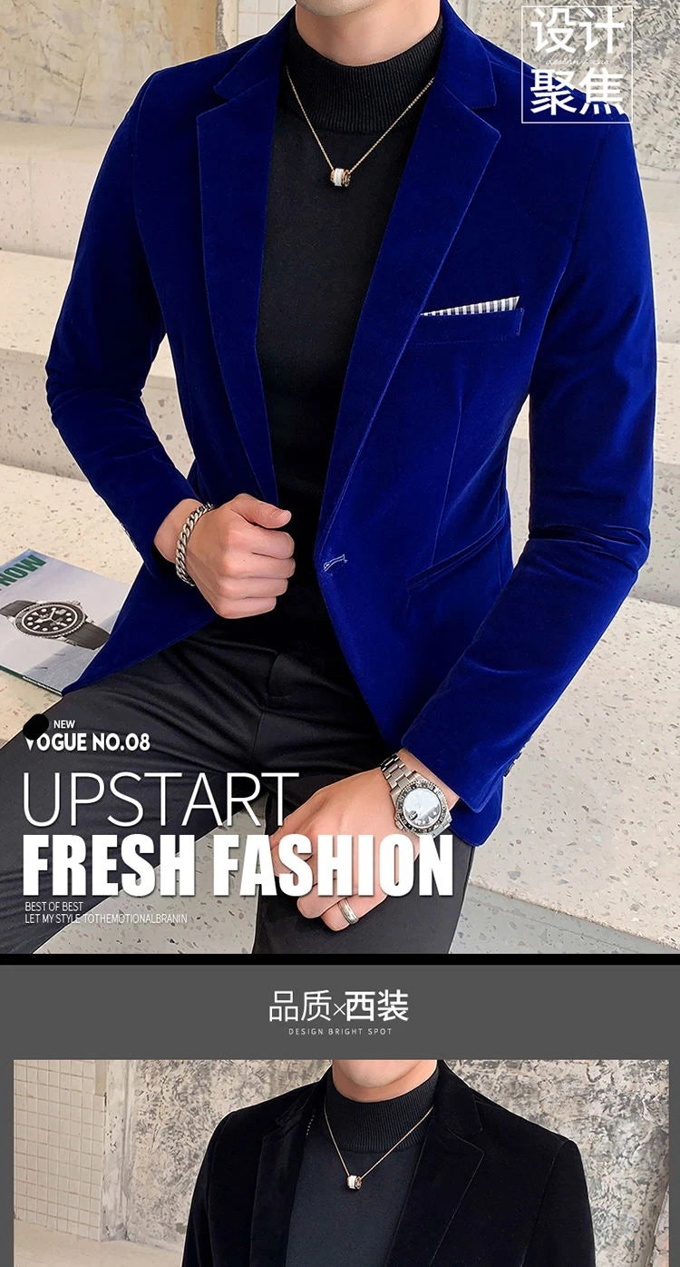 Men’s Slim-Fit Corduroy Blazer