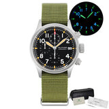 Militado ML1868KF Quartz 3 Dial Watch VK67 Chronograph Movement Luminous Watches Sapphire Glass 100m Water Resistance Wristwatch