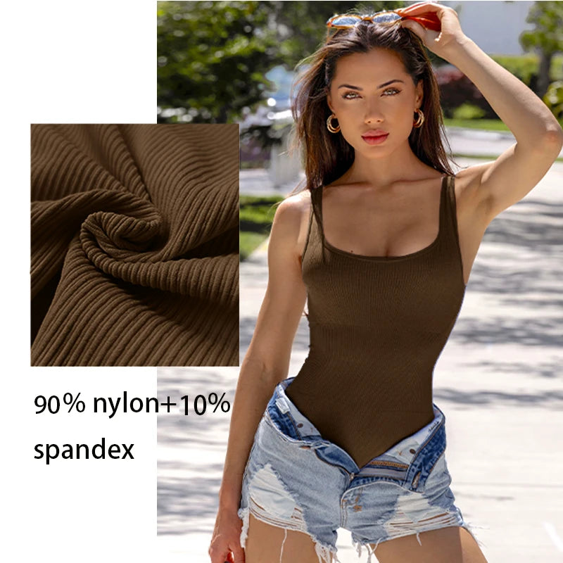 Ribbed Sculpting Seamless Jumpsuit | Firm Compression Shapewear