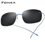 FONEX Titanium Rimless Polarized Sunglasses – Ultralight
