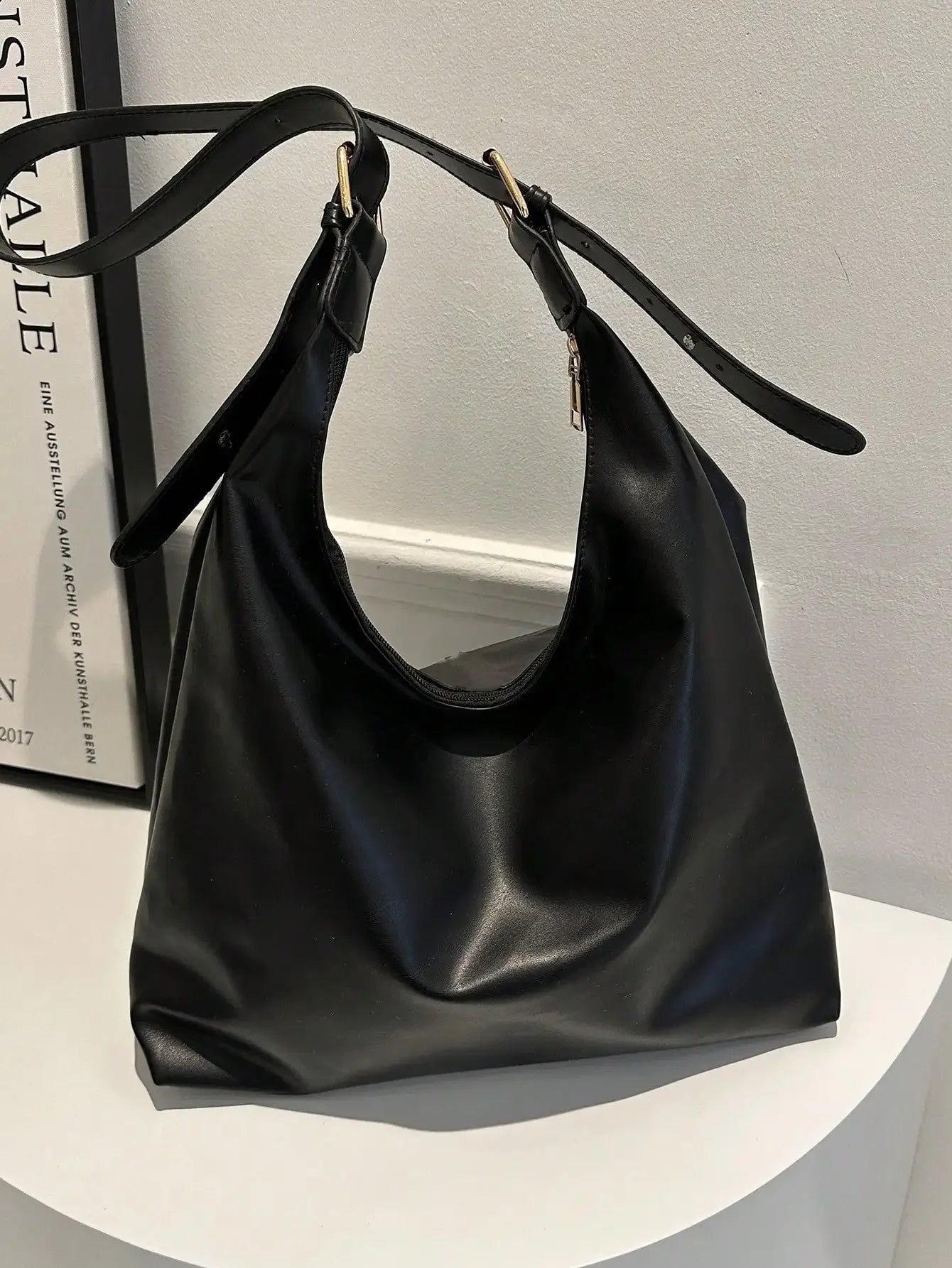 Large Capacity Solid Color Women's Shoulder Bag, Multifunctional Crossbody Bag, Women's Shoulder Tote Bag, Large Capacity Crossbody Tote Bag, Casual Work Bag