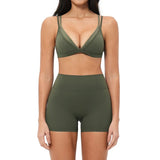Yoga Sets 2PCS Women's Tracksuit Fitness Outfits Sportswear Workout Set Sports Bra High Waist Leggings Gym Clothing Sports Suits