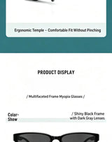 Polarized Clip-On Sunglasses for Glasses Wearers, Fashion Square Over Glasses Myopia Sunglasses, UV400 Protection for Driving, Fishing & Outdoor Use