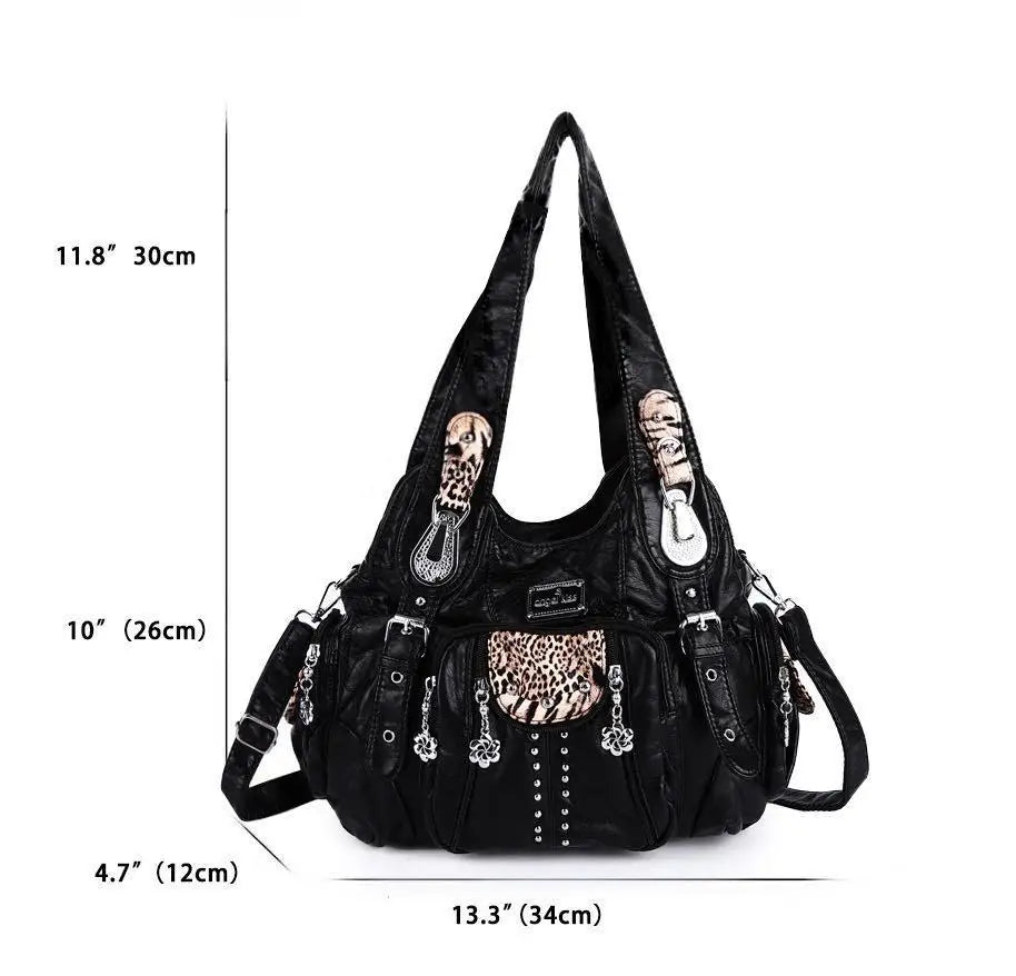 Women Fashion Handbags Women Shoulder Bags PU Leather Handbag Female Satchel Big-capacity Shoulder Purse Bag Bolsa Feminina
