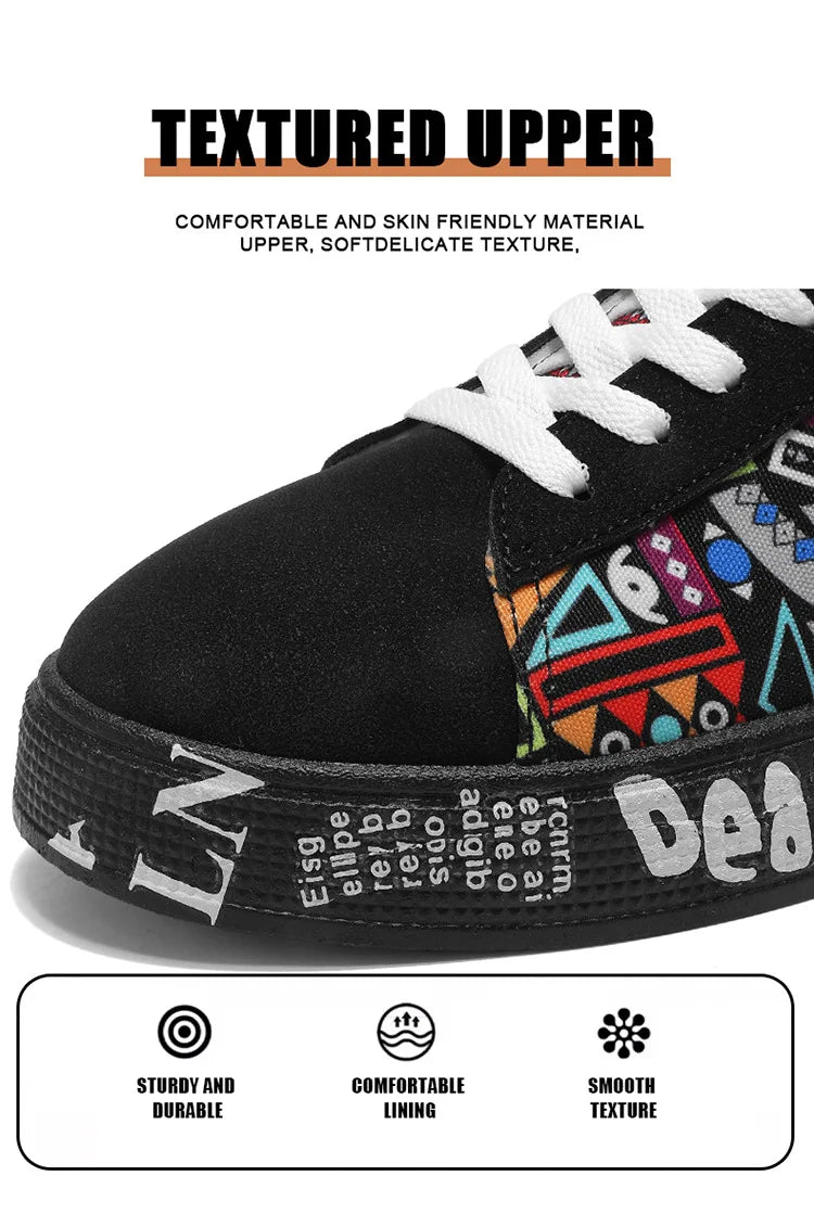 Men’s Graffiti Platform Sneakers