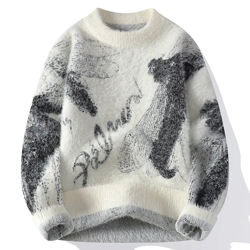 Men's Thick Crew Neck Winter Sweater