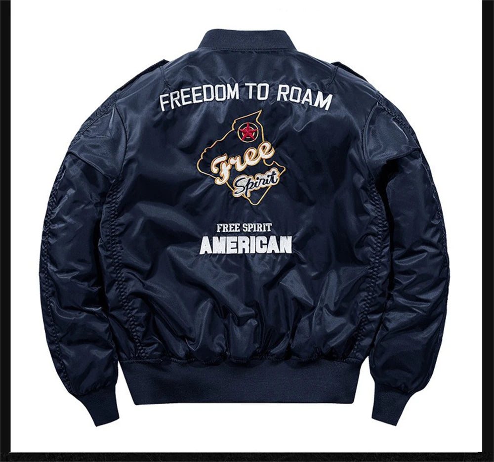 Men's MA-1 Flight Bomber Jacket | Classic Military Cargo Style Coat