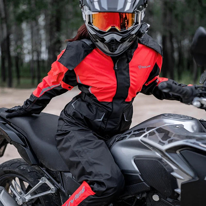 Waterproof Motorcycle Raincoat Suit – Unisex Riding Gear