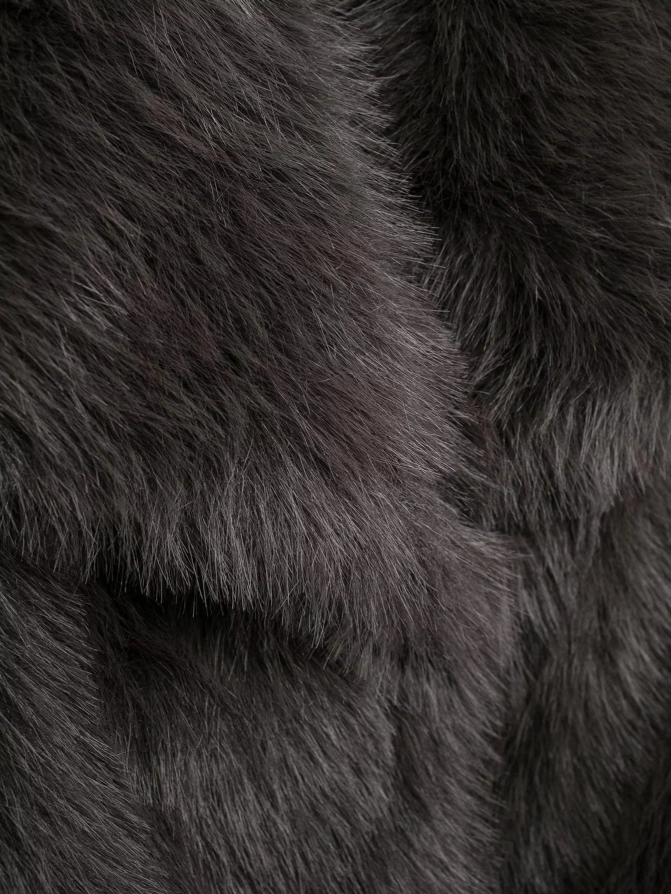 Elegant Faux Fur Oversized Coat