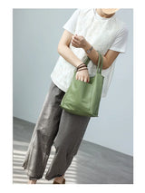 Women Genuine Leather Tote Luxury Light Weight And Comfortable To Use Handbag Colorful Soft Shopping Bags