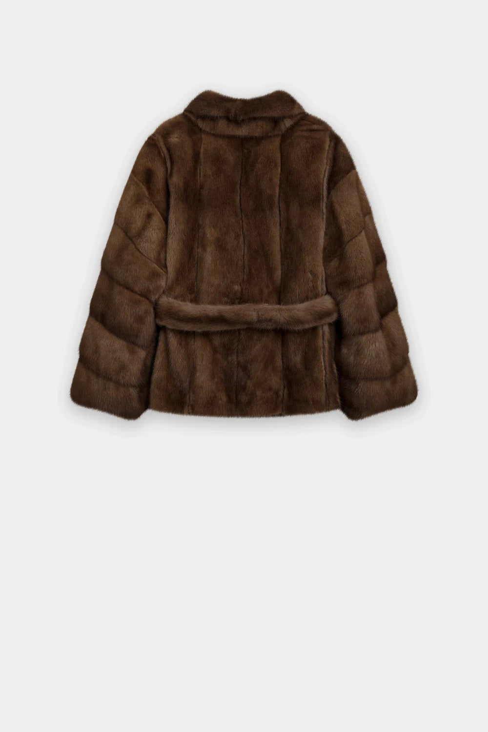 Women's Belted Faux Fur Jacket