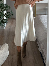Elegant Knit Pleated Mini Skirt for Women