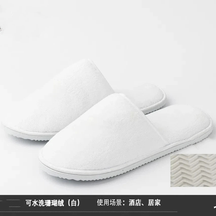 4Pairs/Lot Men Women Kids Disposable Hotel Guest Slippers Cotton Slides Home Travel SPA Slipper Hospitality Cheap Footwear