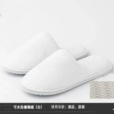4Pairs/Lot Men Women Kids Disposable Hotel Guest Slippers Cotton Slides Home Travel SPA Slipper Hospitality Cheap Footwear