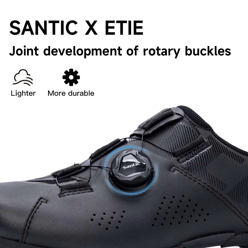 Santic Cycling Non-lock Flat Shoes Men Outdoor Sports MTB Bike Shoes Women Adjustable Casual Road Sneakers Comfortable Asia Size