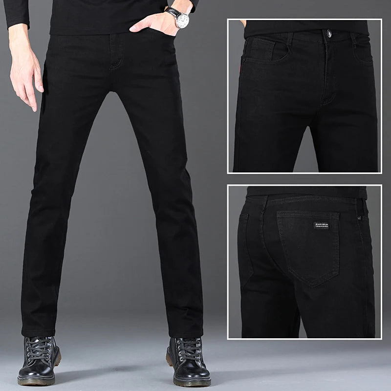 Men’s Classic Straight-Leg Stretch Jeans