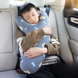 Cartoon Car Headrest & Y-Shaped Seat Belt Pillow