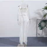 Strapless Eyelet Two-Piece Set