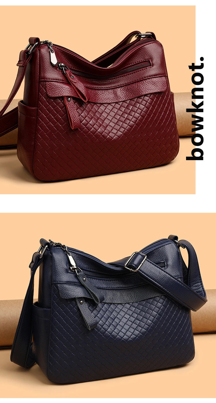 Fashion Women's Brand Trendy Shoulder Bag Leather Crossbody Bag High Quality Women Tote Bags 2024 Large Capacity Female Handbags
