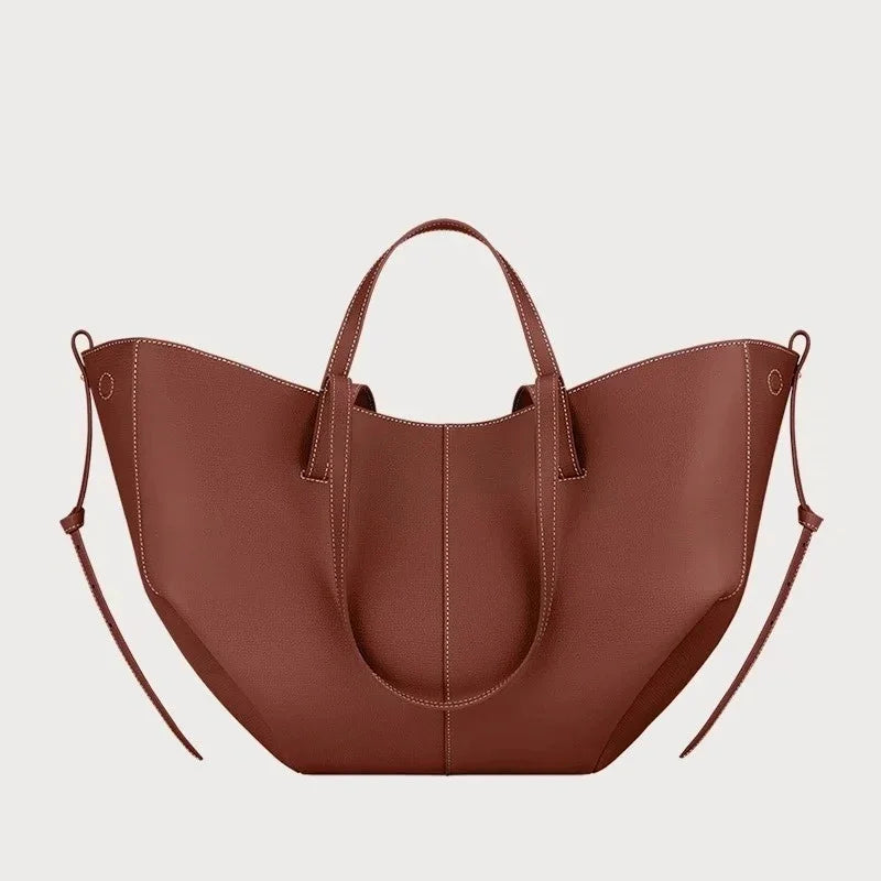 Luxury Wing Tote Bucket Bag – Large Capacity Y2K Pleated Handbag
