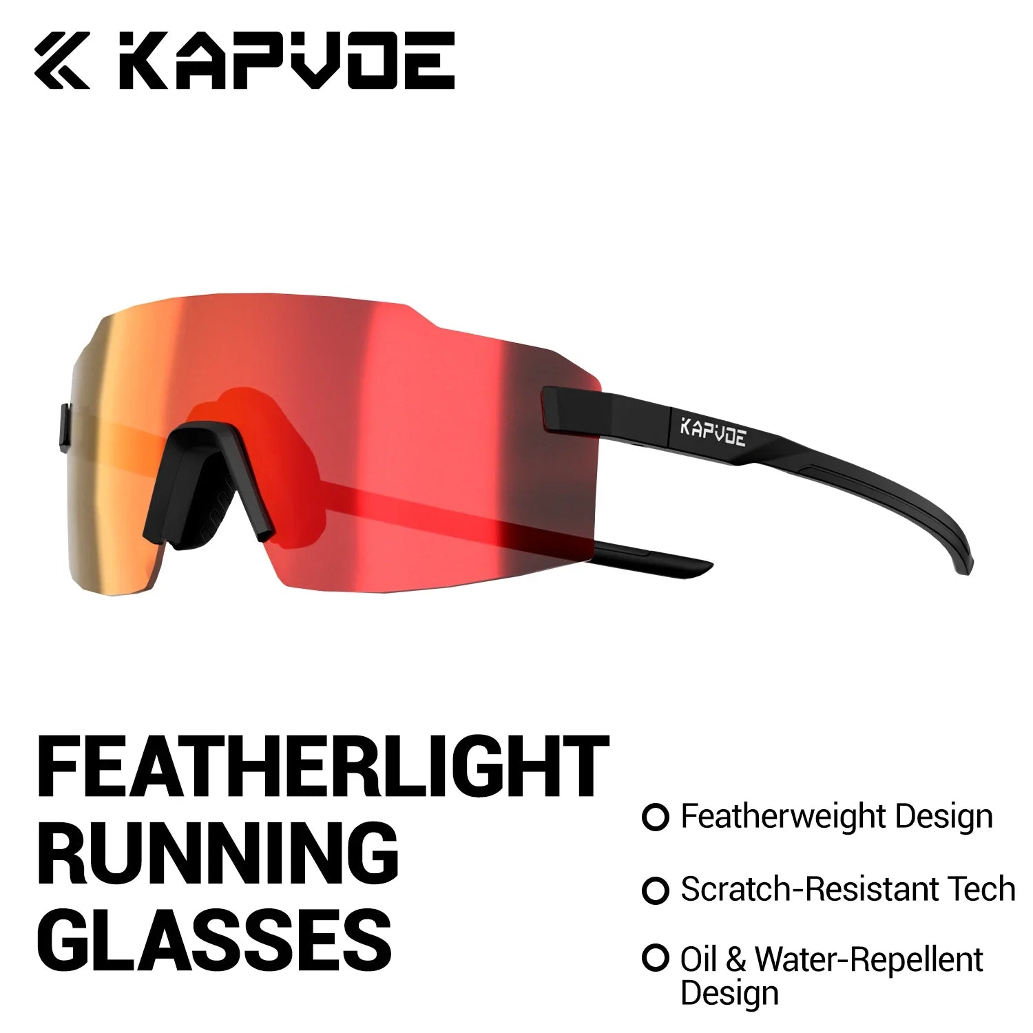 Kapvoe Fashion Sunglasses for Men Photochromic Runnning Glasses Light-Weight Cycling Glasses Bike Women UV400 Hiking Eyewear