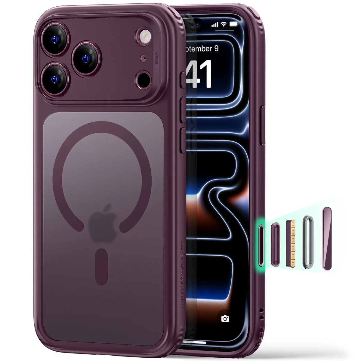 ESR Magnetic iPhone Case with Camera Guard