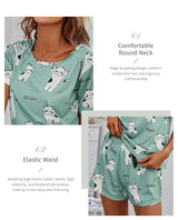 Cartoon Print Women’s Pajama Set