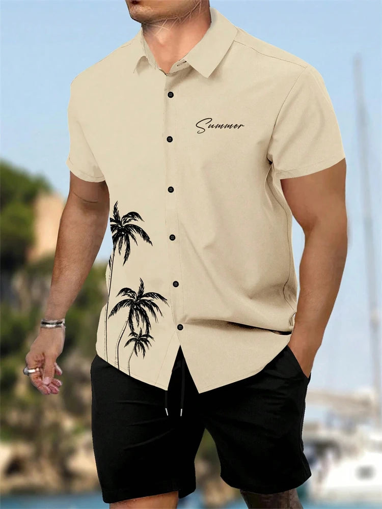 Men's Summer Patchwork 2-Piece Set