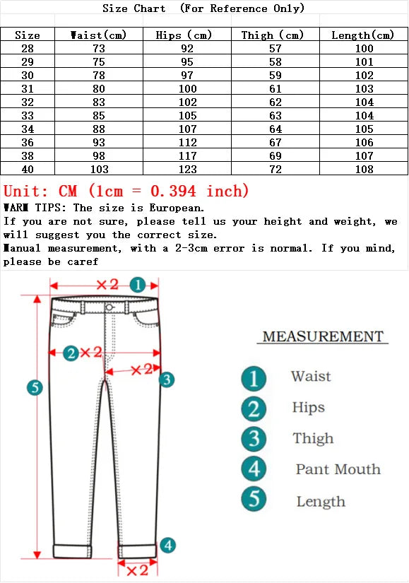 Men’s Classic Stretch Biker Jeans