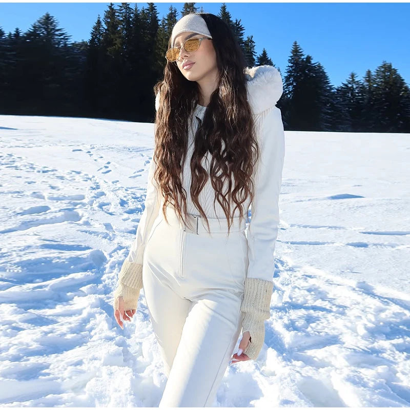 Women’s All-Weather Hooded Ski Jumpsuit