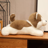 Cute Lying Husky Plush Pillow