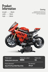ToylinX 1:5 Motorcycle Building Set, 2024 Pieces
