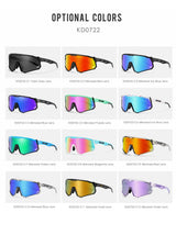 KDEAM High-End Sports Sunglasses Polarized Men's Cycling Glasses Dismountable TR90 Frame And Nose Pads Easy To Exchange