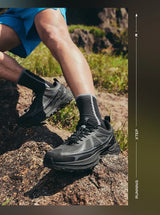 Xtep Men's Hiking Shoes 2025 Summer Anti-slip Wear-resistant Wrapping Shock-absorbing Lightweight Outdoor Sneakers 875319170005