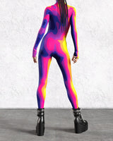Women's 3D Print Goddess Jumpsuit Catsuit Costume