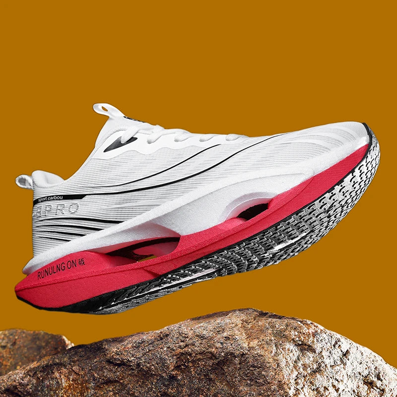 Men's Casual, Comfortable, and Stylish Road Running Shoes, with Stable Internal Support, Suitable for Sports and Outdoor Activities, Lace-Up Design, Low-Top Style, Fabric Upper and Comfortable Insole, Non-Slip and Wear-Resist