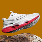 Men's Casual, Comfortable, and Stylish Road Running Shoes, with Stable Internal Support, Suitable for Sports and Outdoor Activities, Lace-Up Design, Low-Top Style, Fabric Upper and Comfortable Insole, Non-Slip and Wear-Resist