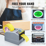 SucceBuy ZCUT-9 Automatic Tape Cutting Machine Paper Slitting Dispenser 6-60mm Adhesive Electric Tape Cutter for Product Package