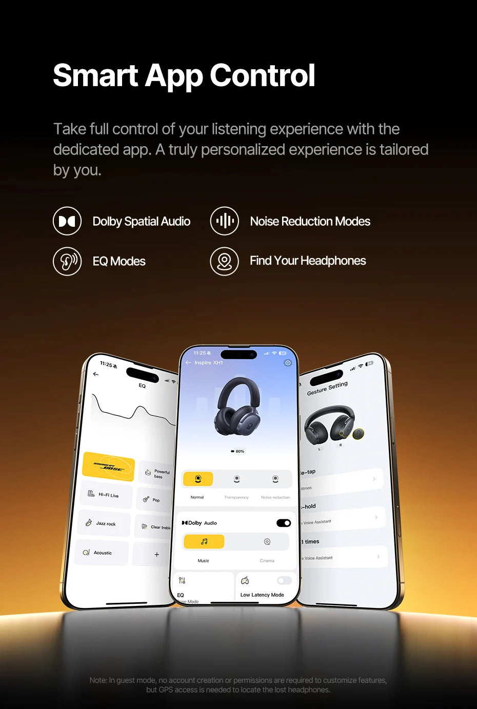 Baseus Inspire XH1 – Premium ANC Wireless Headphones